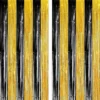 Lametta-Vorhang Schwarz-Gold, 2er-Set