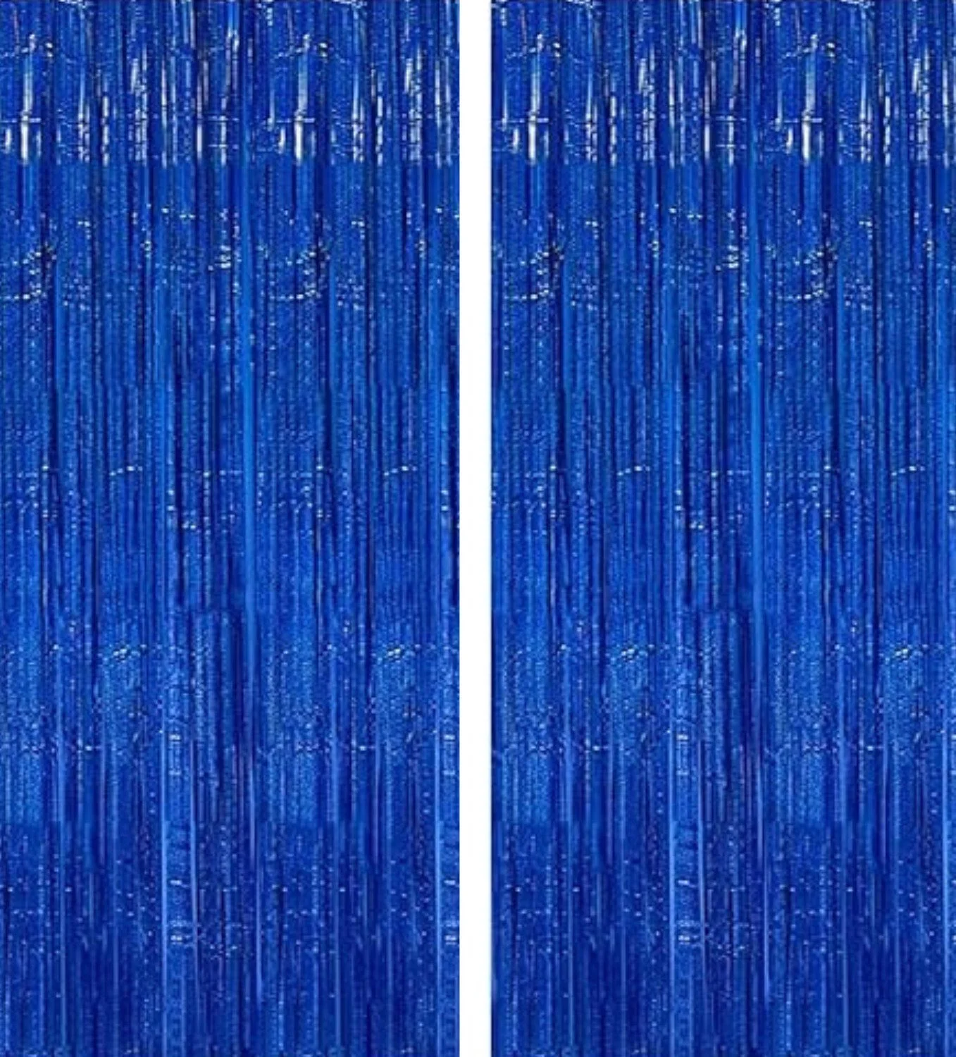 Tinsel Curtain Blue, Set of 2