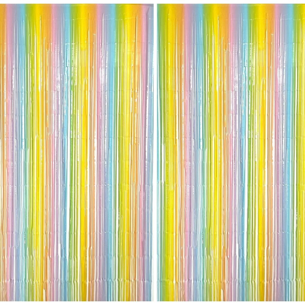 Tinsel Curtain Multicoloured, Set of 2