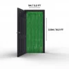 Tinsel Curtain Green, Set of 2