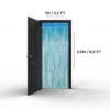 Lametta-Vorhang Hellblau, 2er-Set