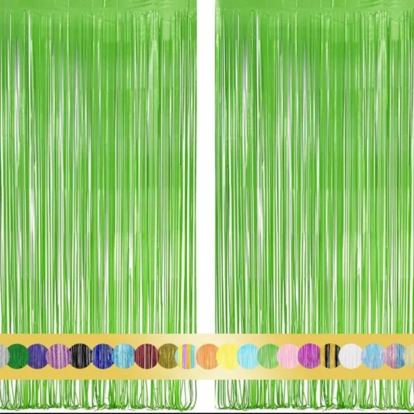 Tinsel Macaron Green, 2 Pieces