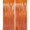 Lametta-Vorhang Orange, 2er-Set