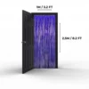 Tinsel Curtain Purple, Set of 2