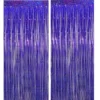 Tinsel Curtain Purple, Set of 2