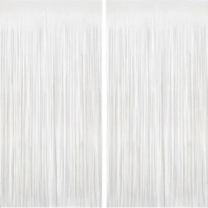 Lametta-Vorhang Weiß, 2er-Set