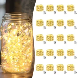 Mini-Lichterketten warmweiß, 20 Stück