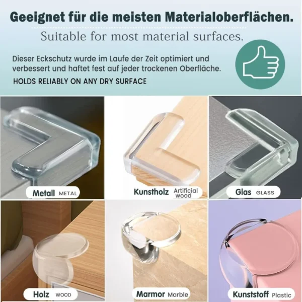 Eckenschutz rund, L-Form, 20 Stück