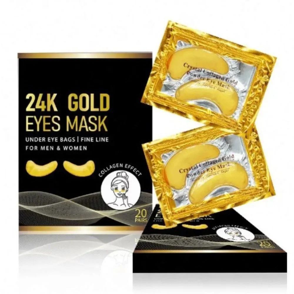 24K Gold Eye Pads, 20 Pairs