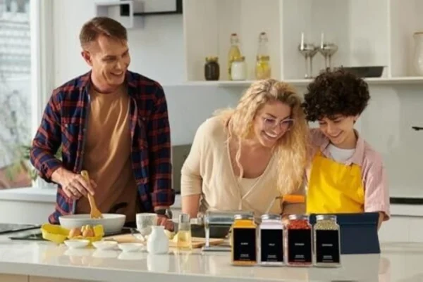 Etiketten 288 Stück, rund & rechteckig, Schwarz