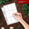 288 self-adhesive labels, round and rectangular spice stickers