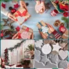 Montegoni Silikon-Gießform Weihnachten Herz & Stern – mit „Merry Christmas“