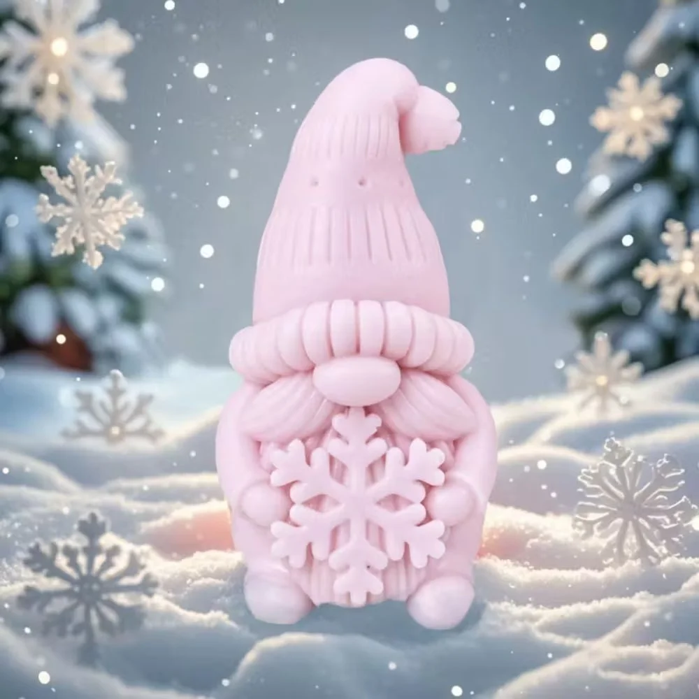 Montegoni 3D Silikonform Weihnachtswichtel – Kerzengießform für DIY