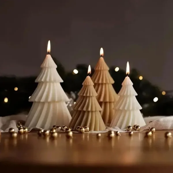 Weihnachtsbaum-Gießformen, 2 Stück