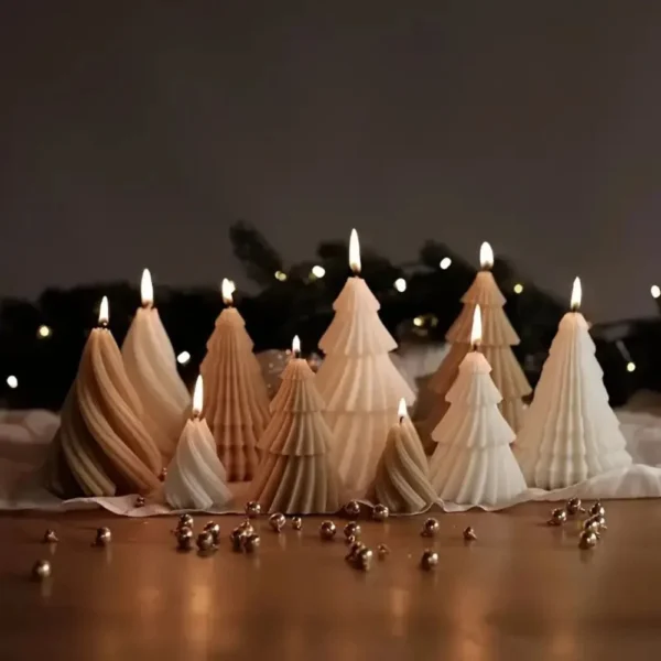 Weihnachtsbaum-Gießformen, 2 Stück