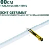 PVC Shower Seal, Pack of 2, 100 cm, for 6–8 mm Glass