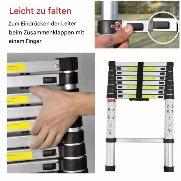 Teleskopleiter gerade, 3,2 m