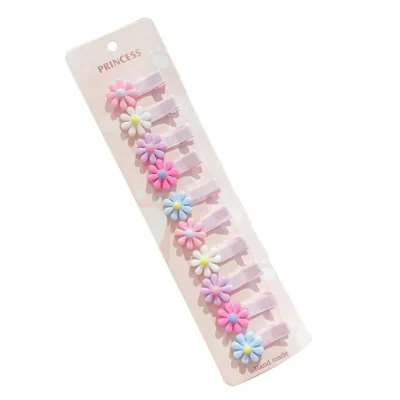 Haarspangen für Mädchen mit Blumen & Früchten, 30 Stück
