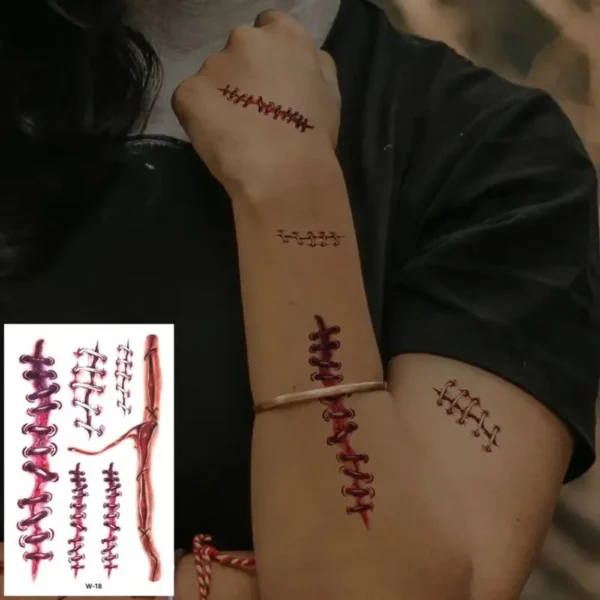 Halloween-Tattoos, 30 Stück