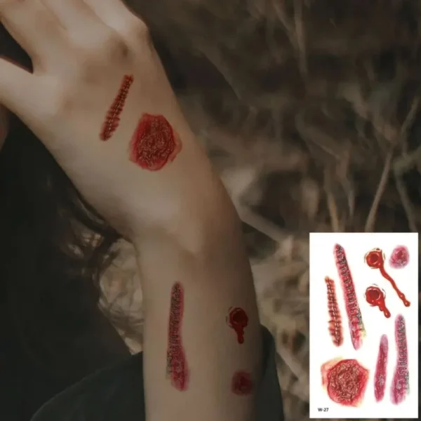 Halloween-Tattoos, 30 Stück
