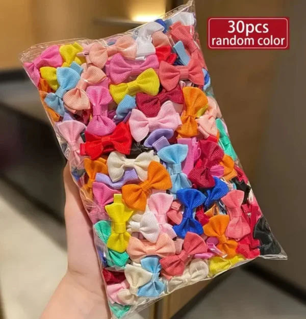 Haarspangen mit Schleife, 30 Stück