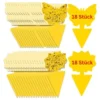 Yellow Sticky Insect Traps, 36 Pieces