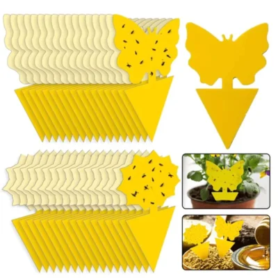 Yellow Sticky Insect Traps, 36 Pieces
