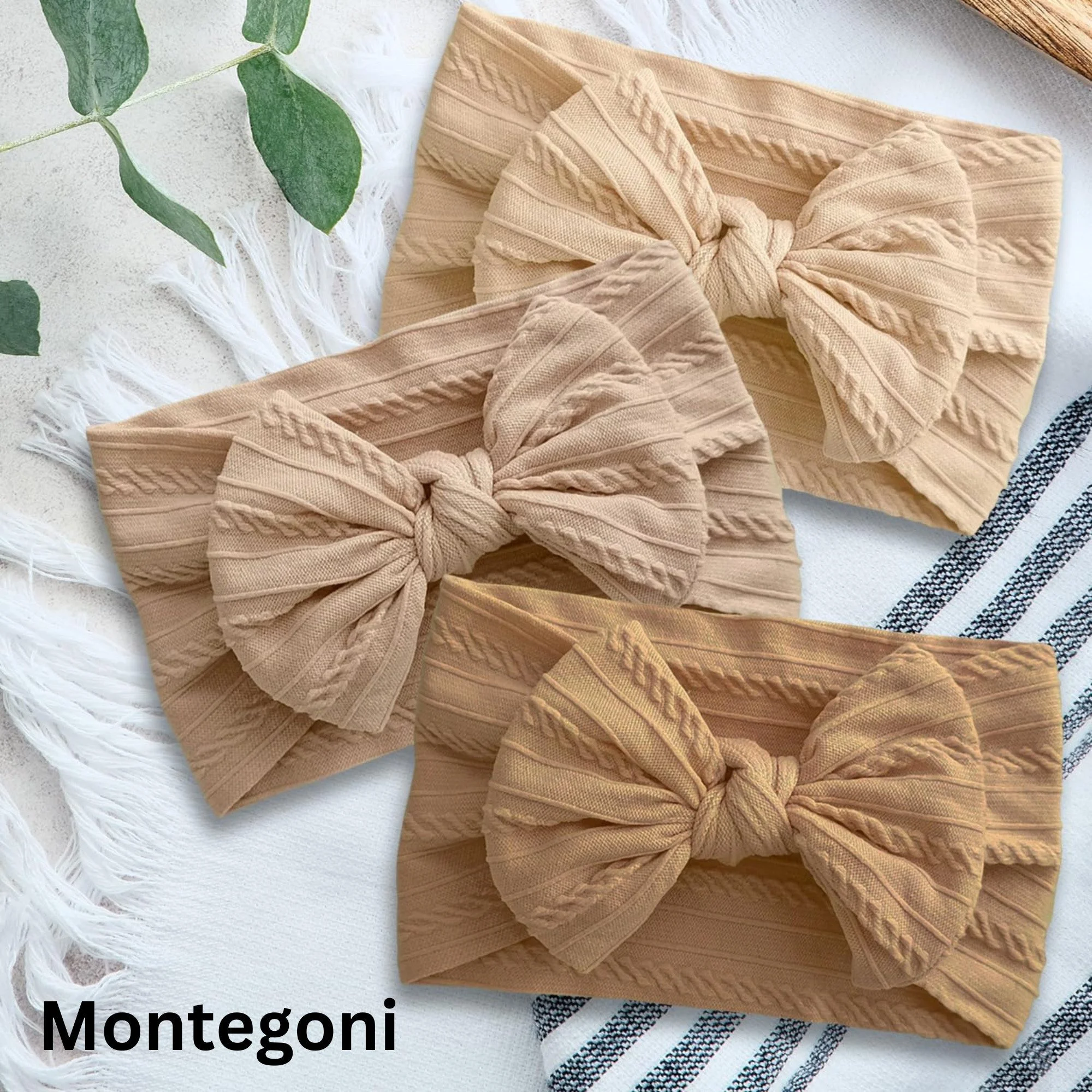 Baby-Turban-Stirnbänder für Neugeborene, 3 Stück