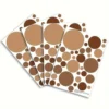 Wall stickers, 4 pieces, Boho Brown Dot Pattern, self-adhesive