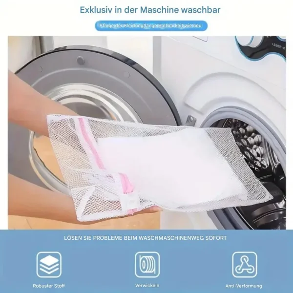 Coarse Mesh Laundry Bags, 4 Pieces, 30 × 40 cm
