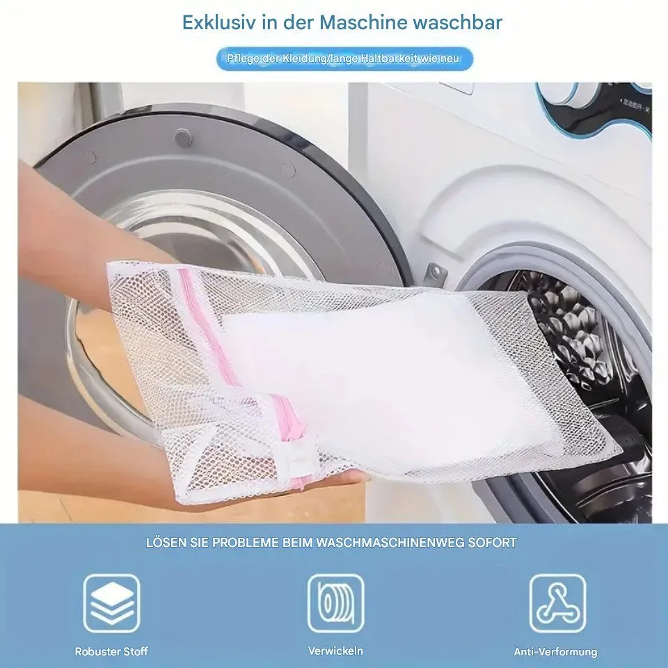 Coarse Mesh Laundry Bags, 4 Pieces, 30 × 40 cm