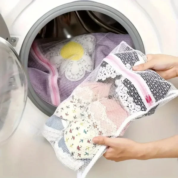 Coarse Mesh Laundry Bags, 4 Pieces, 30 × 40 cm