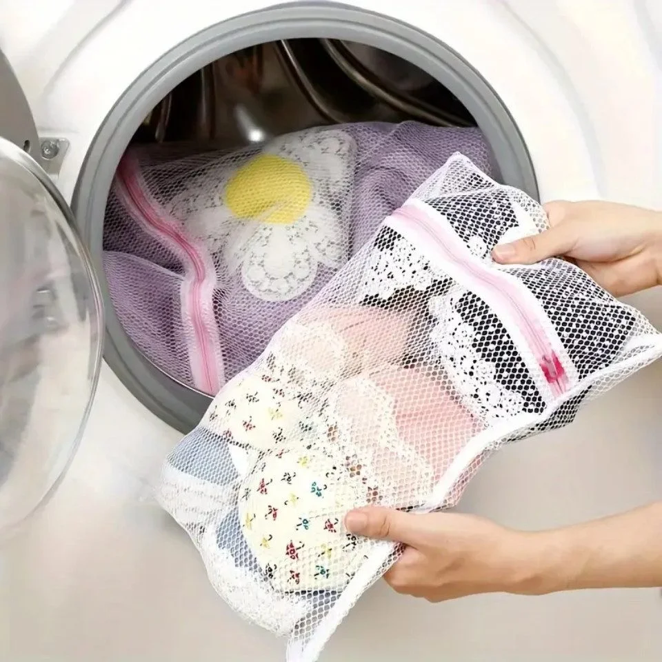 Coarse Mesh Laundry Bags, 4 Pieces, 30 × 40 cm