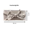 Baby-Stirnbänder gestrickt mit Schleife, 4er-Pack
