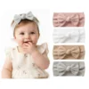 Baby-Stirnbänder gestrickt mit Schleife, 4er-Pack
