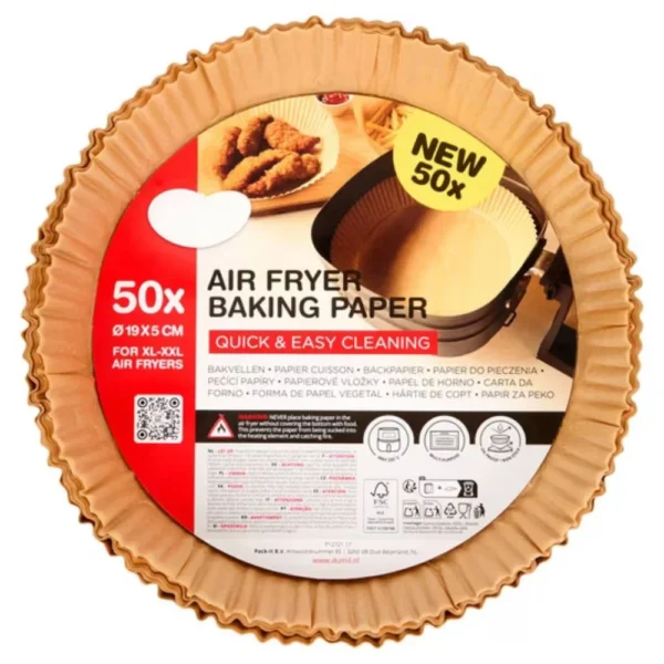 Backpapier rund, Braun, 50 Stück