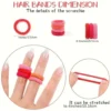 Haargummis (Scrunchies), bunt, 500 Stück