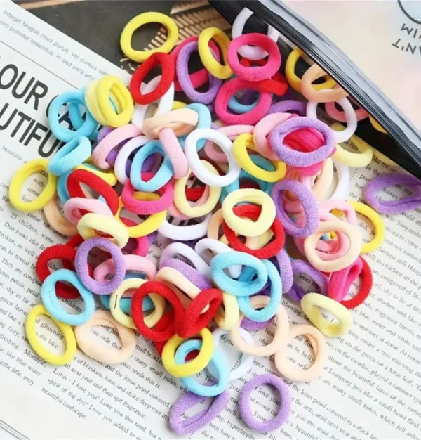 Haargummis (Scrunchies), bunt, 500 Stück