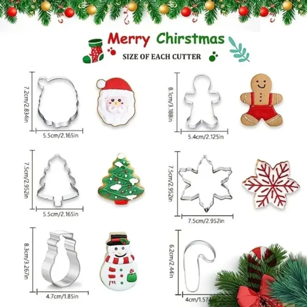 Weihnachts-Ausstechformen 6L
