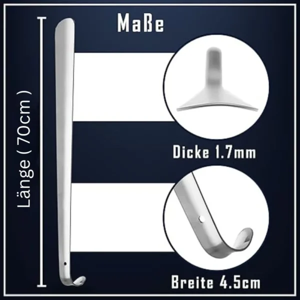 Shoe Horn, Silver, 70 cm