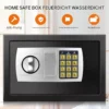 Elektronischer Safe mit Code, 8,5 l, Schwarz