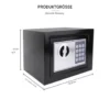 Elektronischer Safe mit Code, 8,5 l, Schwarz