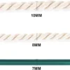 Montegoni Makramee Baumwollseil 8 mm × 5 m – Naturfarben, für DIY & Deko