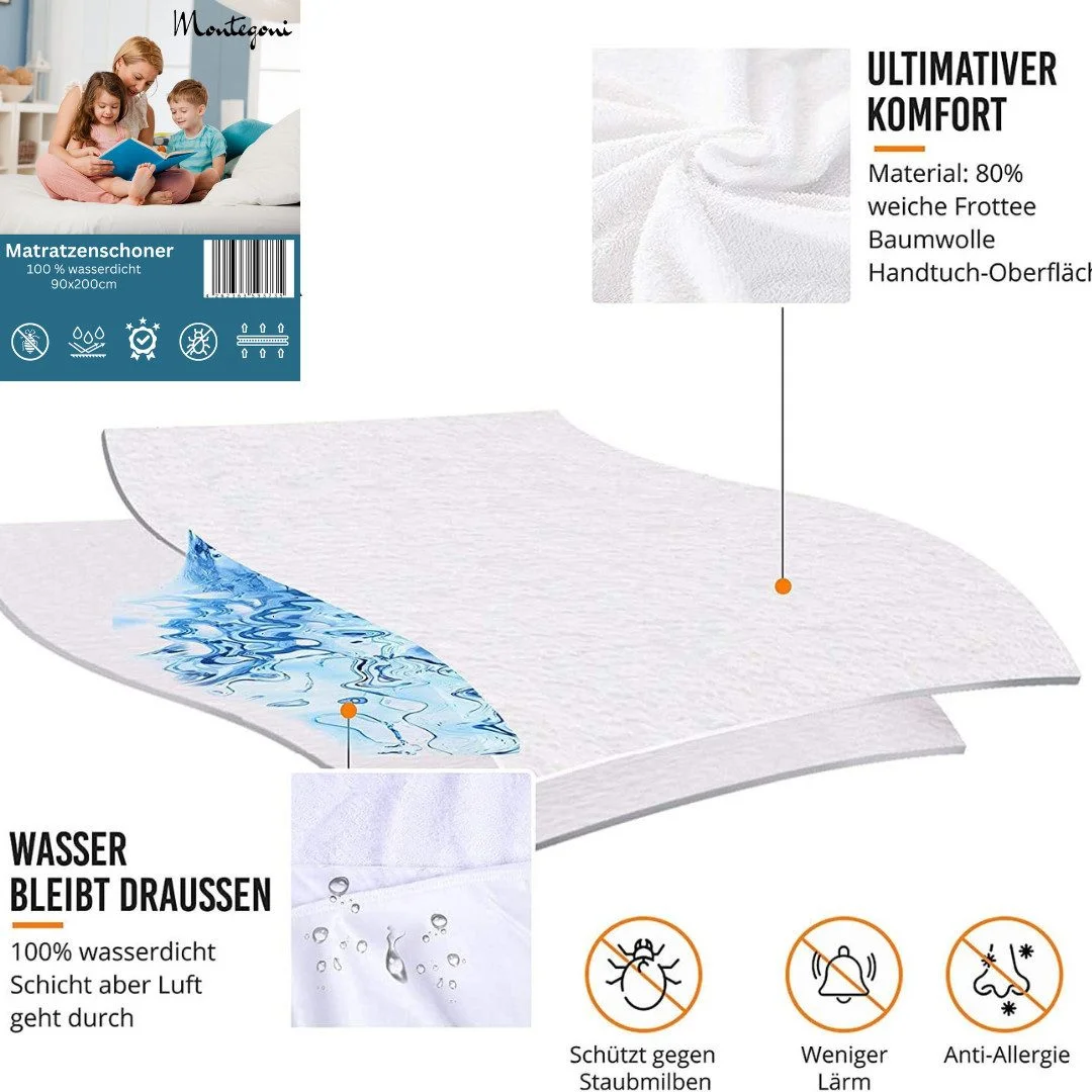 Waterproof Mattress Protector, 90 × 200 cm