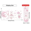 Wandsticker tanzender Hase mit Ballon, Wolken & Sternen