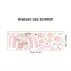 Wandtattoo rosa Regenbogen, Herz, Wolke & Hase