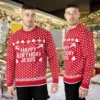 Herren-Weihnachtspullover mit Santa-Motiv, 1 Stück