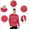 Herren-Weihnachtspullover mit Santa-Motiv, 1 Stück