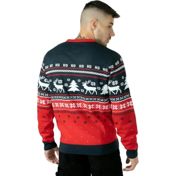 Weihnachtspullover mit Rentier & Schneeflocken, 1 Stück