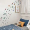 Wandsticker Polka Dots, 140 Stück